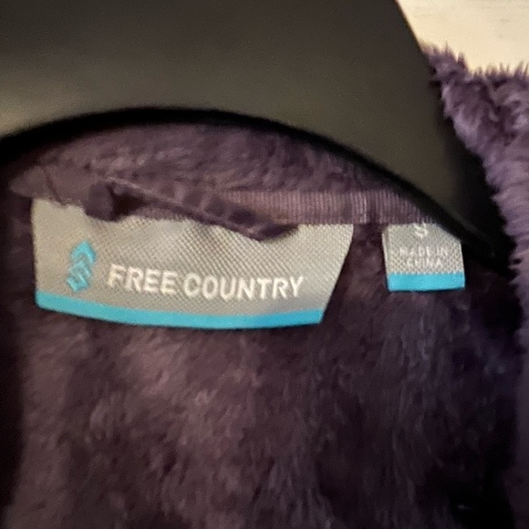 Free Country Women’s Purple Size Small Soft Fleece Jacket - Picture 3 of 4